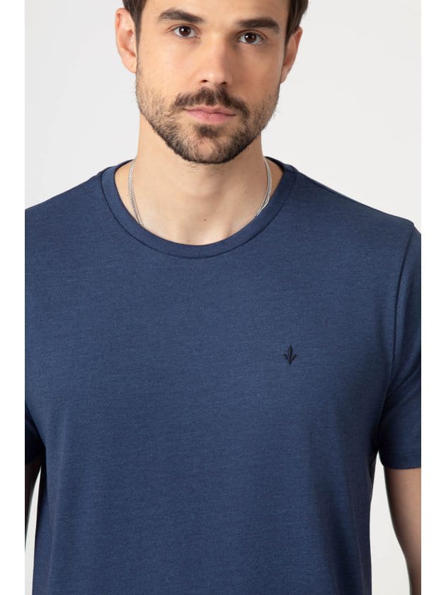 Camiseta Masculina Regular Manga Curta DLZ Azul Marinho