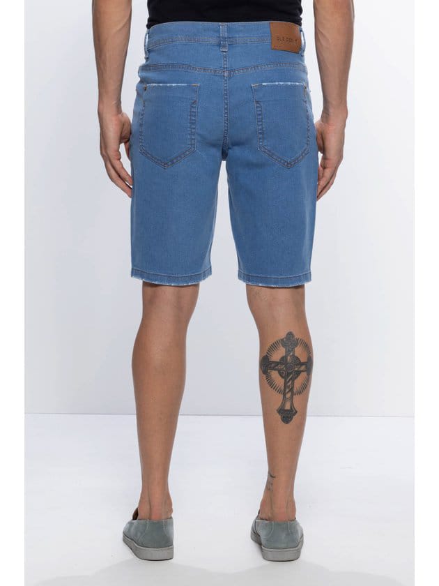 BERMUDA JEANS AZUL CLARO