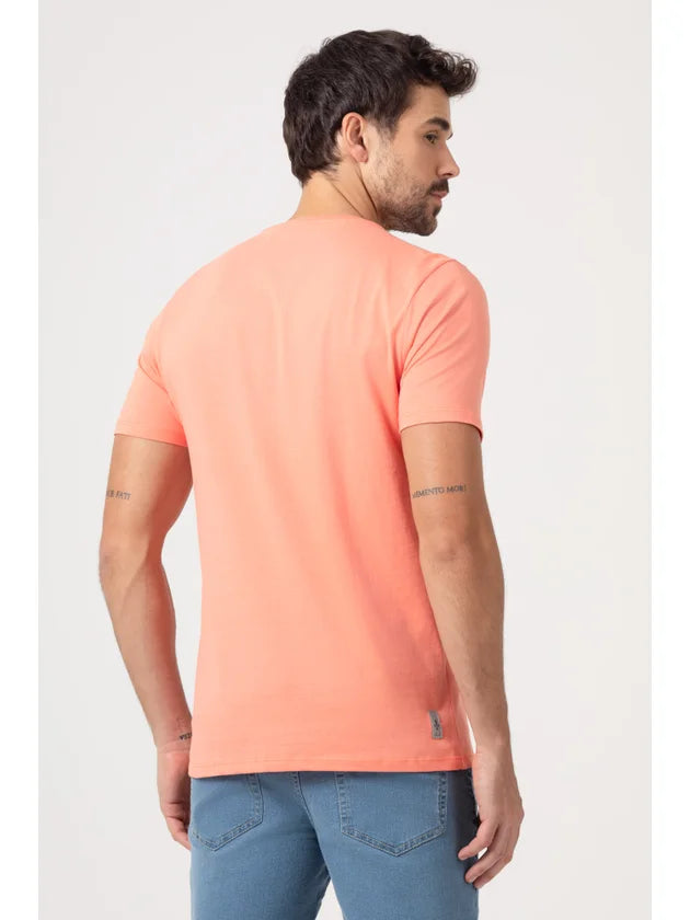 CAMISETA MANGA CURTA EM ALGODÃO DLZ ROSA BB
