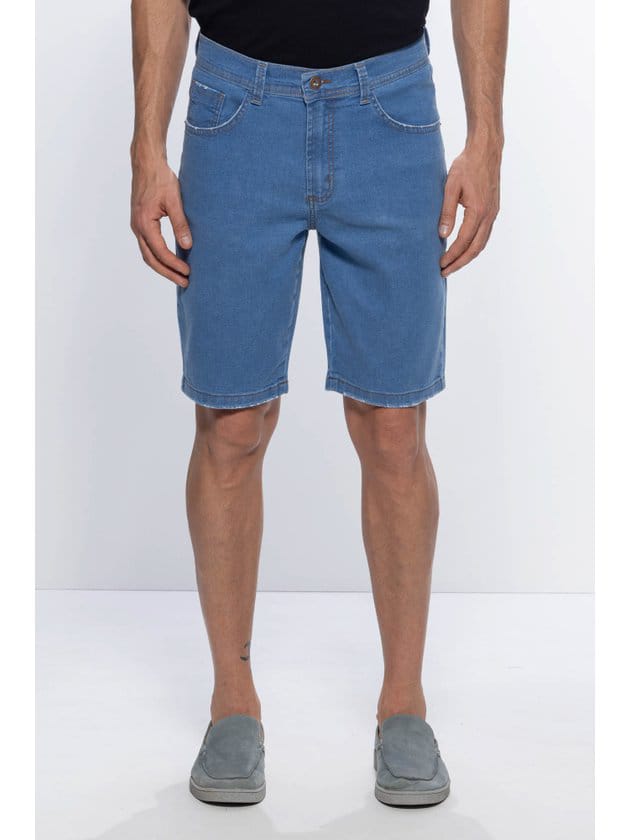 BERMUDA JEANS AZUL CLARO