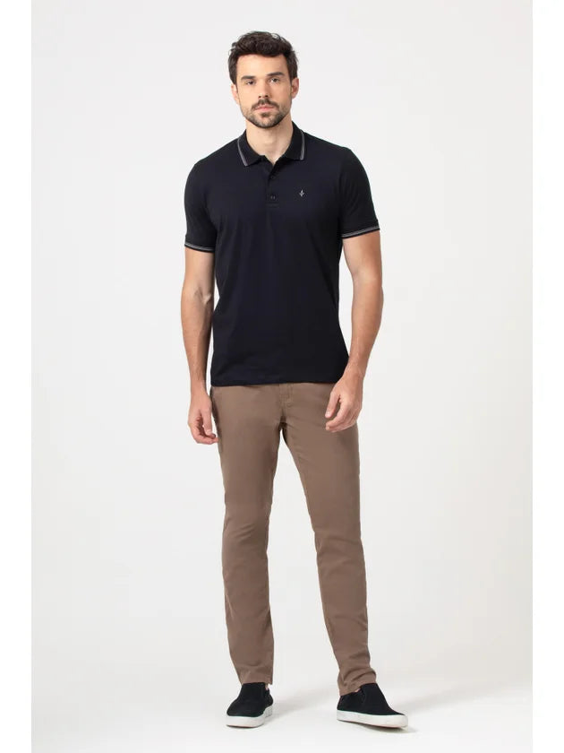 CALÇA MASCULINA EM ALGODÃO DLZ CAPPUCCINO