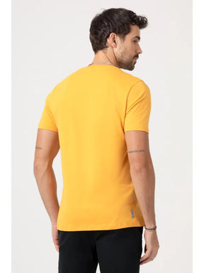 CAMISETA REGULAR DLZ AMARELO MARROCOS.