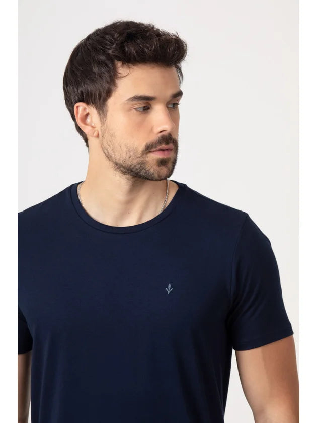 Camiseta Masculina Regular Manga Curta DLZ Azul Marinho