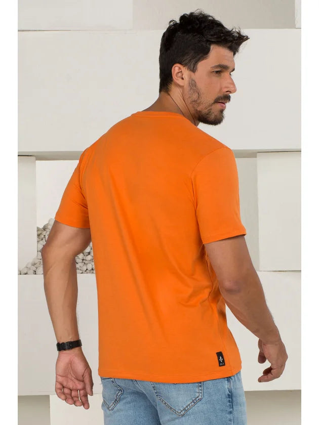 CAMISETA REGULAR DLZ LARANJA PAPAYA