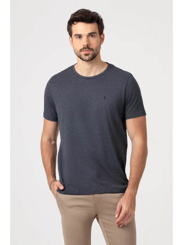 CAMISETA MASCULINA MANGA CURTA DLZ CINZA