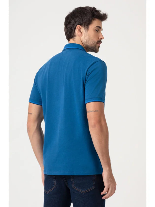 POLO MASCULINA REGULAR DLZ , AZUL MARINHO